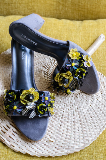 Lying Eyes Block Heels