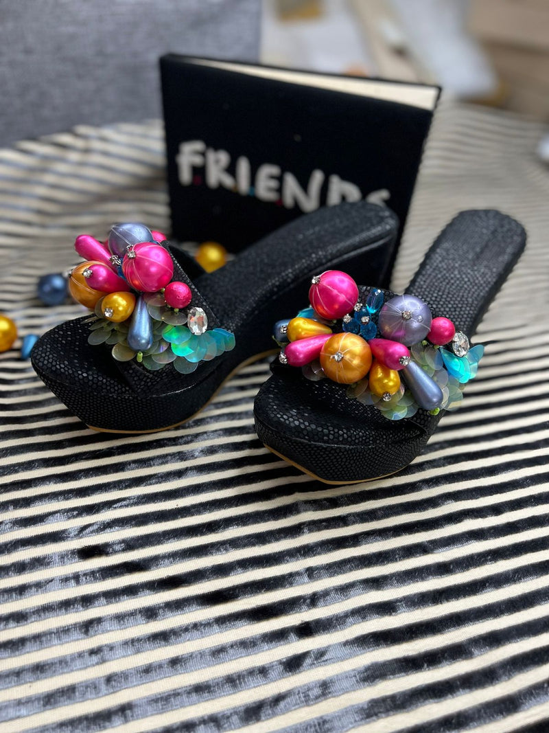 Cotton Candy Wedges (Black)