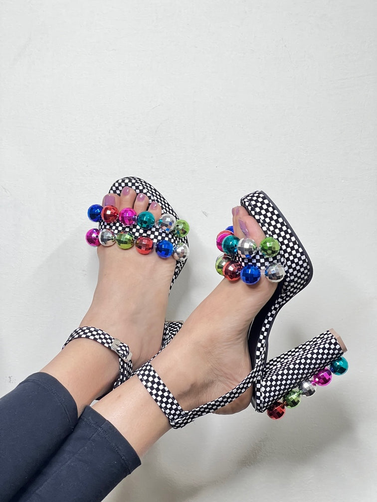 Disco Bite Block Heels