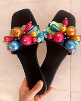 Cotton Candy Flats (Black)