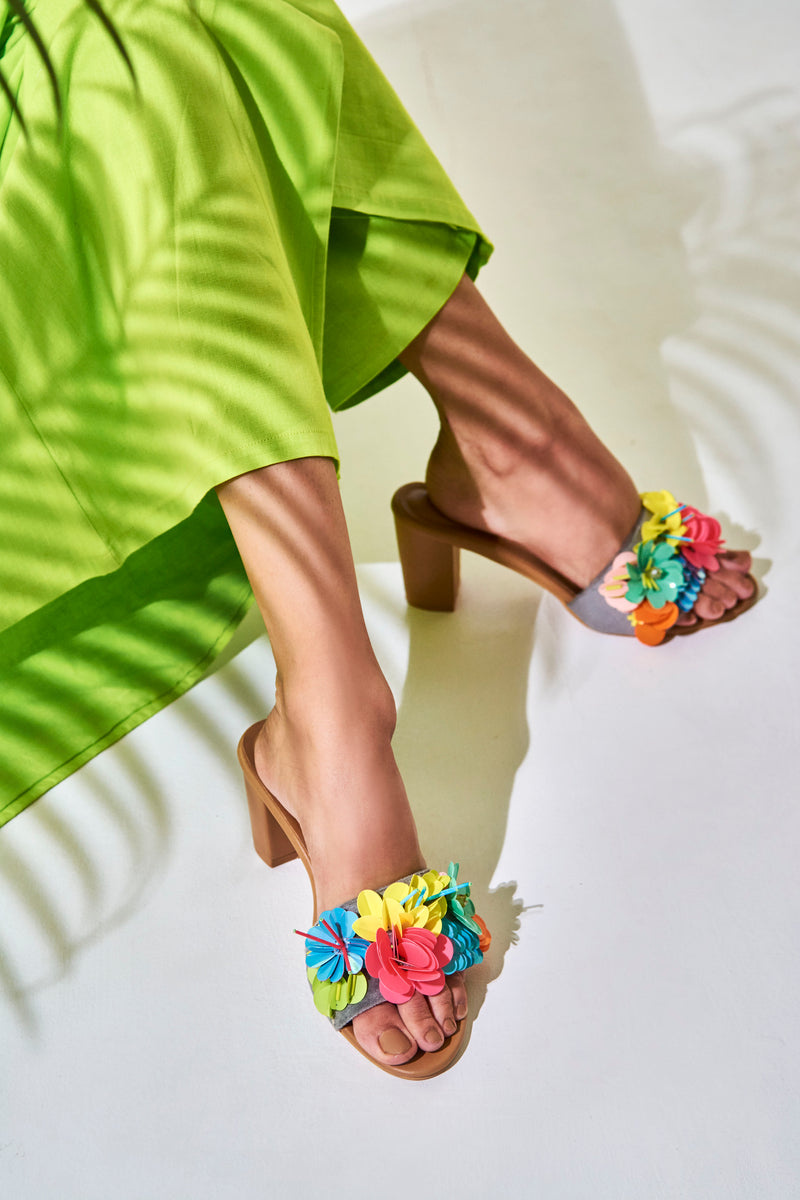 Flirt Floral Heels